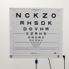A Snellen eye chart in a new consultation room