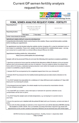 Current fertility request form