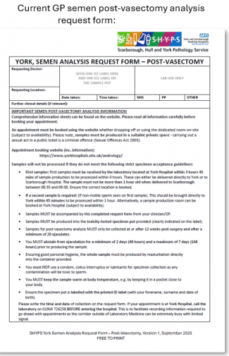 Current post-vas request form