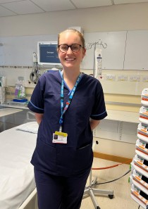 Zoe Lang in Scarborough Hospital's ICU.