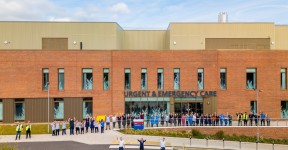 Trust teams celebrate the opening of the new UECC