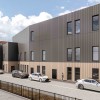 Artist's impression of the external view of York Hospital's new hybrid theatre and MRI facility.
