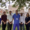 Hepatolog team in front of York Hospital's main entrance.