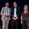 Last year's Patient's Choice winner, Jacob, receiving his award from Simon Morritt, Chief Executive, and a colleague.