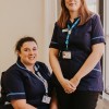 Ruth and Amber, the Trust's admiral nurses, in their uniform.