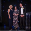 Patient choice category winner 2023, Jess Jones, with Dawn Parkes, Interim Chief Nurse, and Simon Morritt, the Trust's Chief Executive.