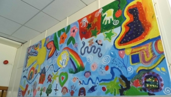 Artwork on the children's ward