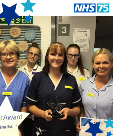 Staff from York's SCBU with their Star Award.