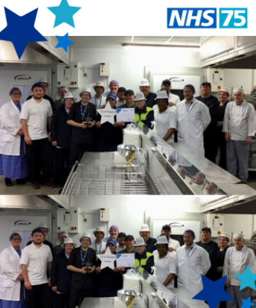 Catering production team receiving their Star Award.