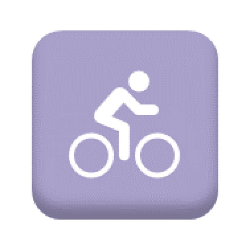 Button with an illustration of a person on a bicycle to symbolise cycling.  URL leads to Staff Benefits Cycle to work scheme page.