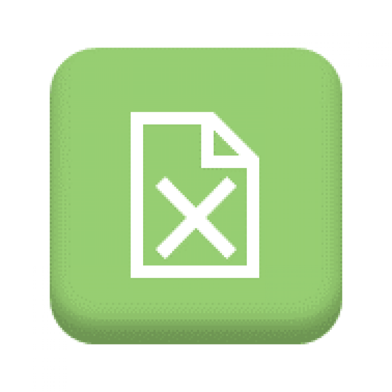 Graphic of a piece of paper with an X in the middle