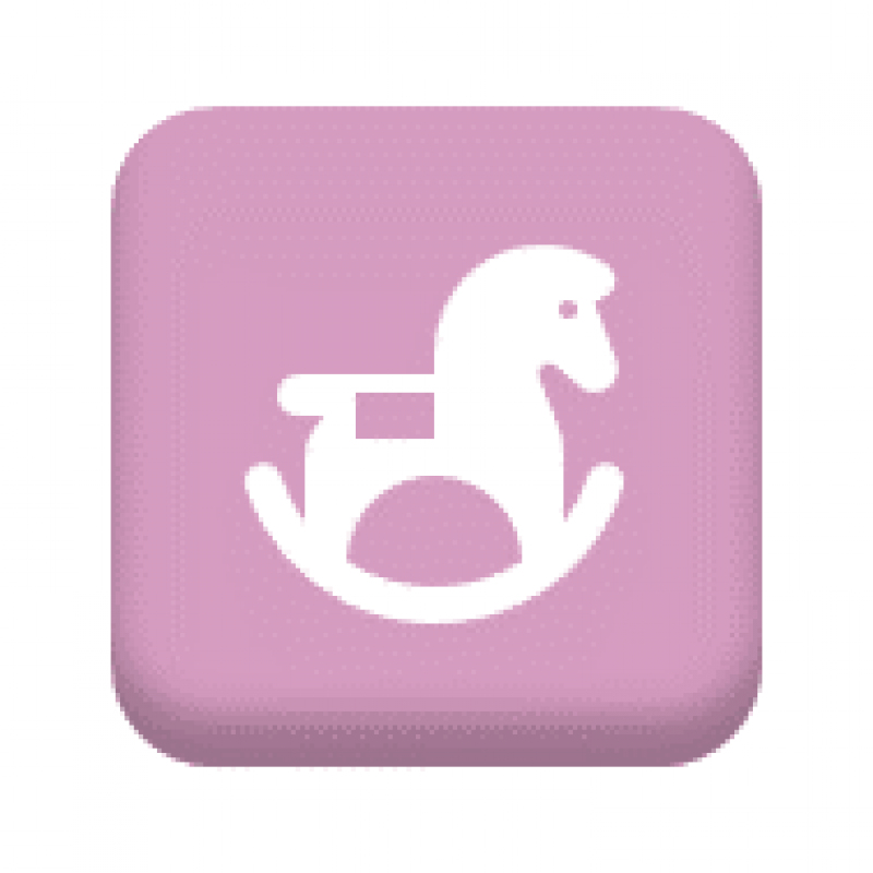 Thumbnail shows rocking horse on a pink thumbnail