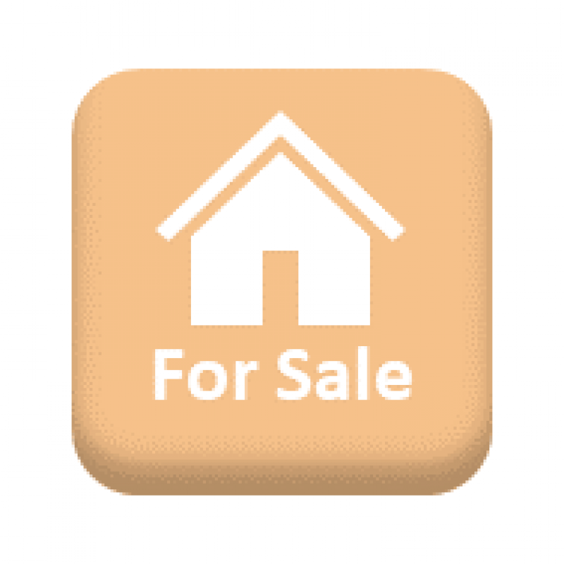 Button with an illustration of a house with text saying, “For Sale”. URL leads to Staff Benefits Properties for sale page.