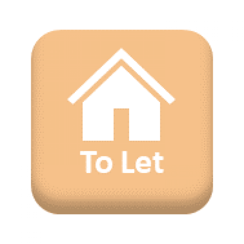 Button with an illustration of a house with text saying, “To Let”. URL leads to Staff Benefits Accommodation to let page.