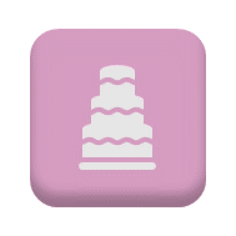 Image of wedding cake icon.