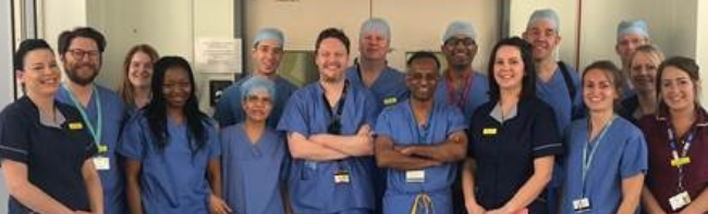 Staff team photo from the Abdominal Wall Reconstruction service