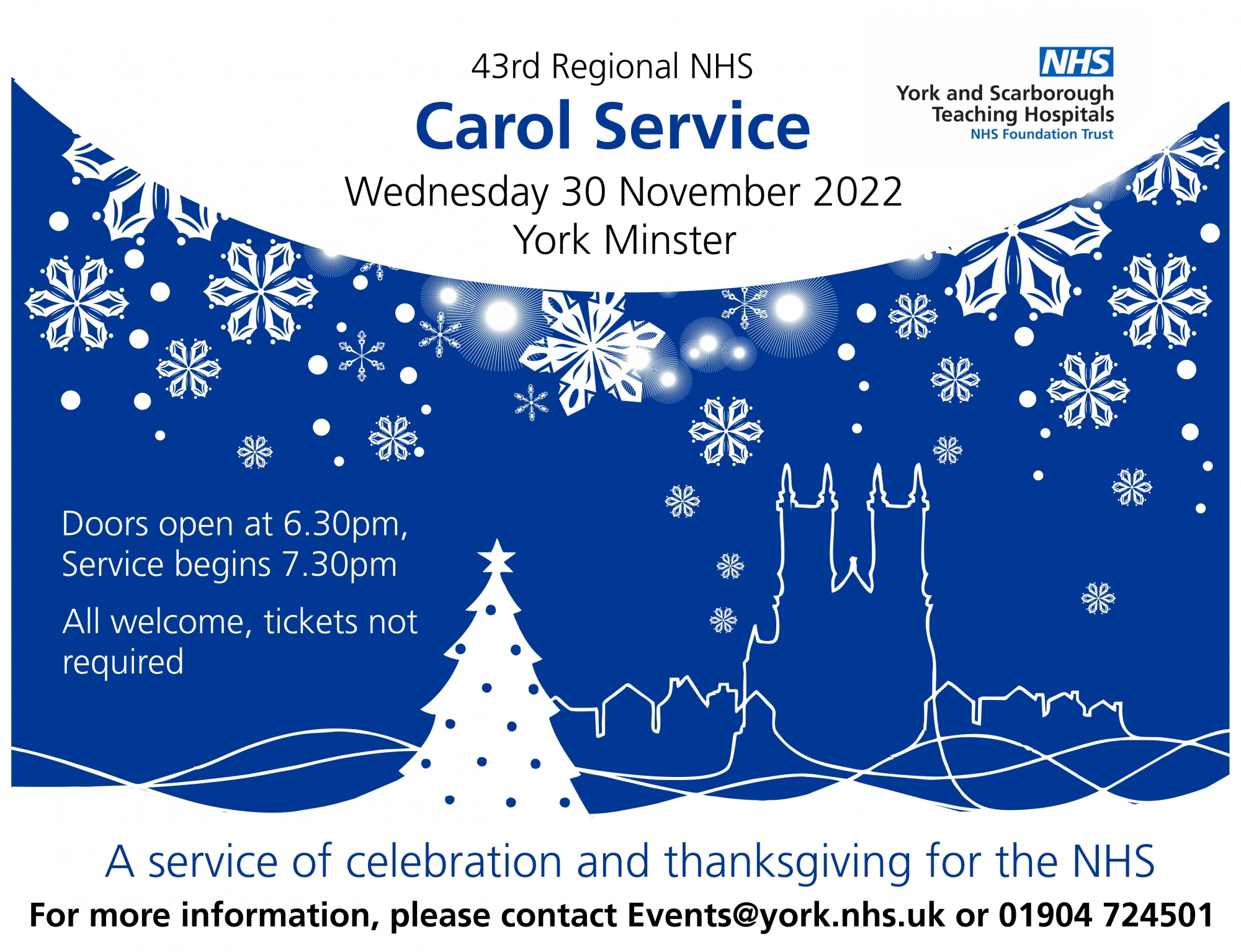 Poster for the Carol Service.